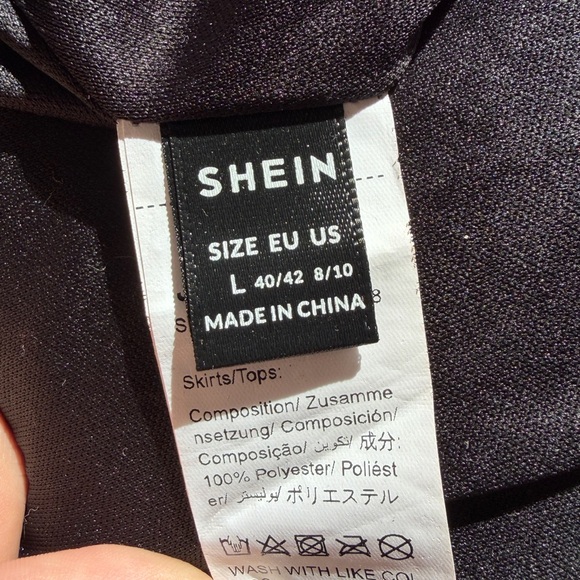 Sequin Black Mini Skirt - Picture 4 of 4